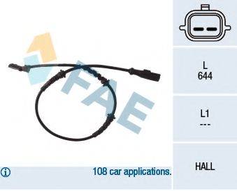 FAE 78055 Датчик, частота обертання колеса