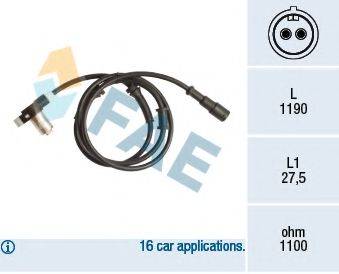 FAE 78167 Датчик, частота обертання колеса