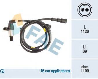 FAE 78196 Датчик, частота обертання колеса