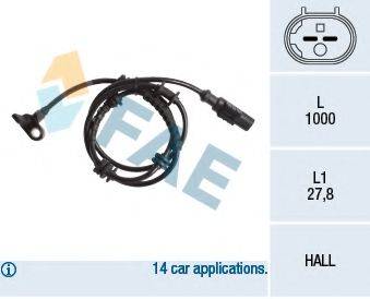 FAE 78245 Датчик, частота обертання колеса
