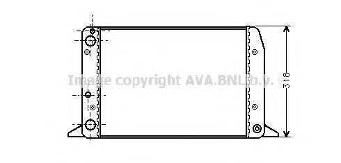 AVA QUALITY COOLING AI2104 Радіатор, охолодження двигуна