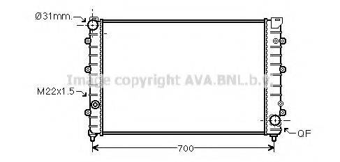 AVA QUALITY COOLING AI2126 Радіатор, охолодження двигуна