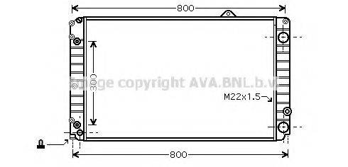 AVA QUALITY COOLING AIA2099 Радіатор, охолодження двигуна