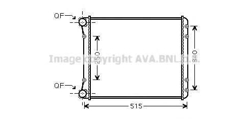 AVA QUALITY COOLING AIA2220 Радіатор, охолодження двигуна