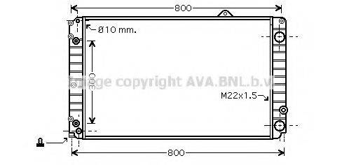 AVA QUALITY COOLING AIA2252 Радіатор, охолодження двигуна