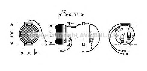 AVA QUALITY COOLING AIK143 Компресор, кондиціонер