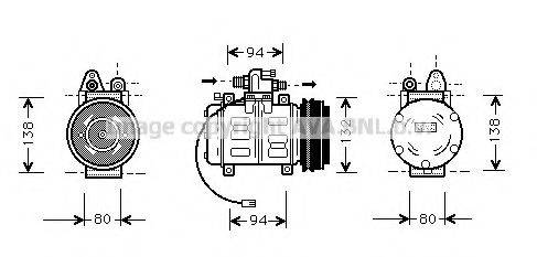 AVA QUALITY COOLING AIK180 Компресор, кондиціонер