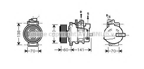 AVA QUALITY COOLING AIK271 Компресор, кондиціонер