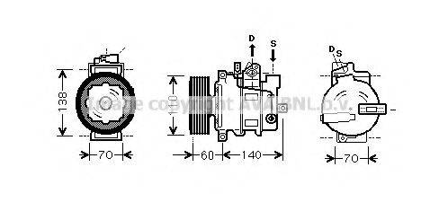 AVA QUALITY COOLING AIK272 Компресор, кондиціонер