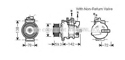 AVA QUALITY COOLING AIK334 Компресор, кондиціонер