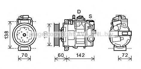 AVA QUALITY COOLING AIK344 Компресор, кондиціонер