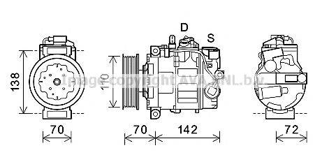 AVA QUALITY COOLING AIK381 Компресор, кондиціонер