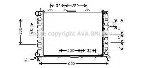 AVA QUALITY COOLING AL2038 Радіатор, охолодження двигуна