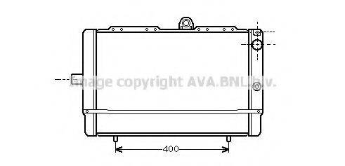 AVA QUALITY COOLING AL2045 Радіатор, охолодження двигуна