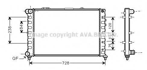 AVA QUALITY COOLING AL2079 Радіатор, охолодження двигуна