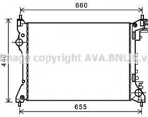 AVA QUALITY COOLING AL2117 Радіатор, охолодження двигуна