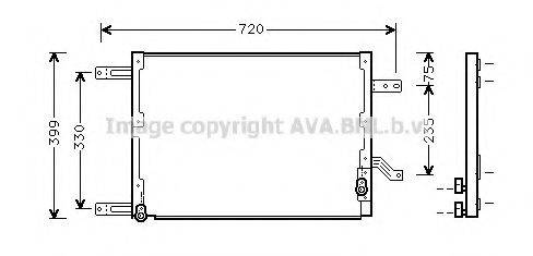 AVA QUALITY COOLING AL5080 Конденсатор, кондиціонер