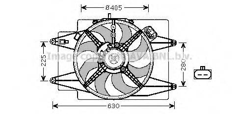 AVA QUALITY COOLING AL7515 Вентилятор, охолодження двигуна