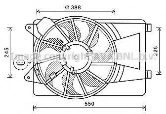 AVA QUALITY COOLING AL7519 Вентилятор, охолодження двигуна