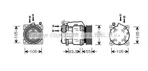 AVA QUALITY COOLING ALK090 Компресор, кондиціонер