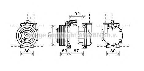 AVA QUALITY COOLING ALK122 Компресор, кондиціонер