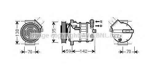 AVA QUALITY COOLING ALK131 Компресор, кондиціонер