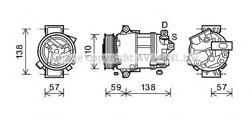 AVA QUALITY COOLING ALK133 Компресор, кондиціонер