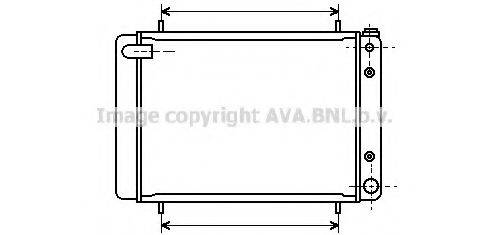 AVA QUALITY COOLING AU2046 Радіатор, охолодження двигуна