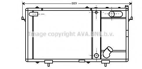 AVA QUALITY COOLING AU2047 Радіатор, охолодження двигуна