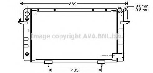 AVA QUALITY COOLING AU2101 Радіатор, охолодження двигуна