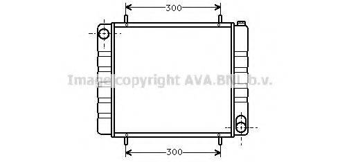 AVA QUALITY COOLING AU2103 Радіатор, охолодження двигуна