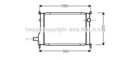 AVA QUALITY COOLING AU2133 Радіатор, охолодження двигуна