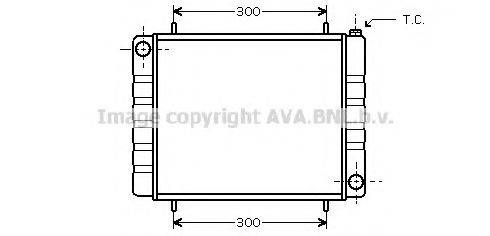 AVA QUALITY COOLING AU2161 Радіатор, охолодження двигуна