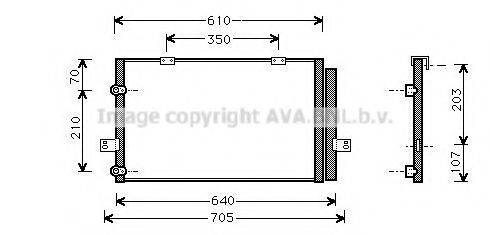 AVA QUALITY COOLING AU5078D Конденсатор, кондиціонер