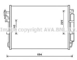 AVA QUALITY COOLING AU5215D Конденсатор, кондиціонер