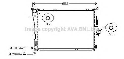 AVA QUALITY COOLING BW2288 Радіатор, охолодження двигуна