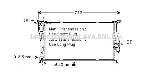 AVA QUALITY COOLING BW2294 Радіатор, охолодження двигуна