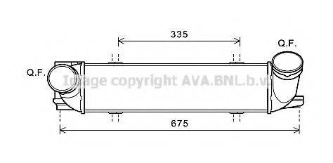 AVA QUALITY COOLING BW4438 Інтеркулер