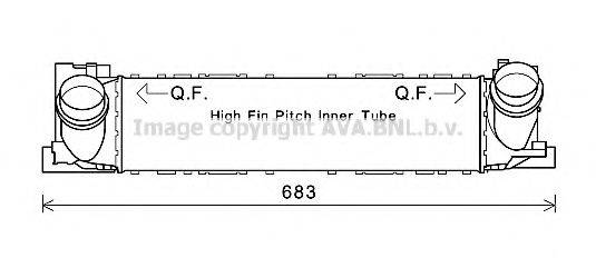 AVA QUALITY COOLING BW4467 Інтеркулер