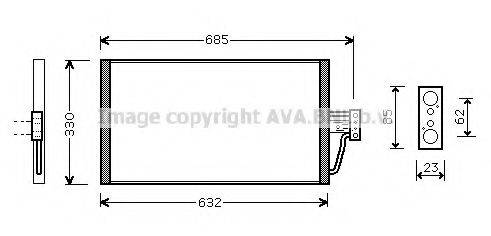 AVA QUALITY COOLING BW5254 Конденсатор, кондиціонер