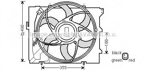 AVA QUALITY COOLING BW7523 Вентилятор, охолодження двигуна