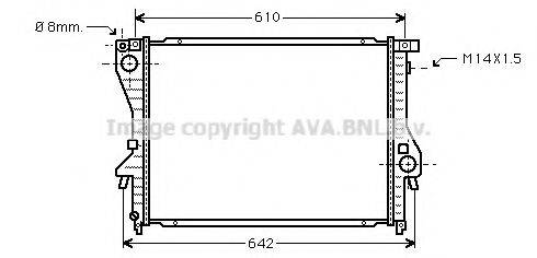 AVA QUALITY COOLING BWA2222 Радіатор, охолодження двигуна