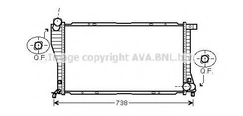 AVA QUALITY COOLING BWA2234 Радіатор, охолодження двигуна