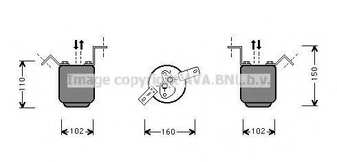 AVA QUALITY COOLING BWD224 Осушувач, кондиціонер