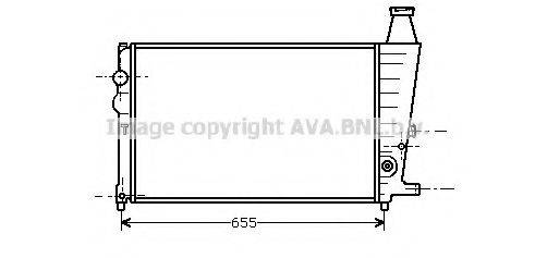 AVA QUALITY COOLING CN2011 Радіатор, охолодження двигуна