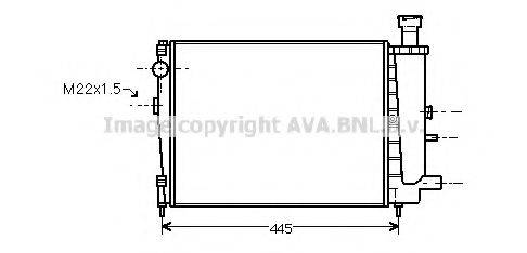 AVA QUALITY COOLING CN2027 Радіатор, охолодження двигуна