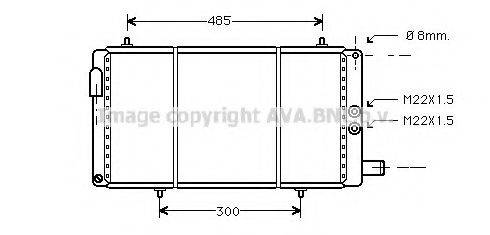 AVA QUALITY COOLING CN2035 Радіатор, охолодження двигуна