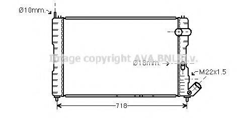 AVA QUALITY COOLING CN2037 Радіатор, охолодження двигуна