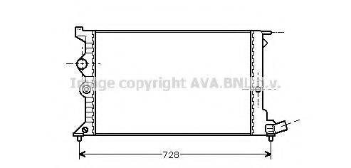 AVA QUALITY COOLING CN2072 Радіатор, охолодження двигуна