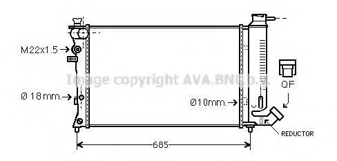 AVA QUALITY COOLING CN2113 Радіатор, охолодження двигуна